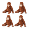 Punch Monkey Plush 4PCS